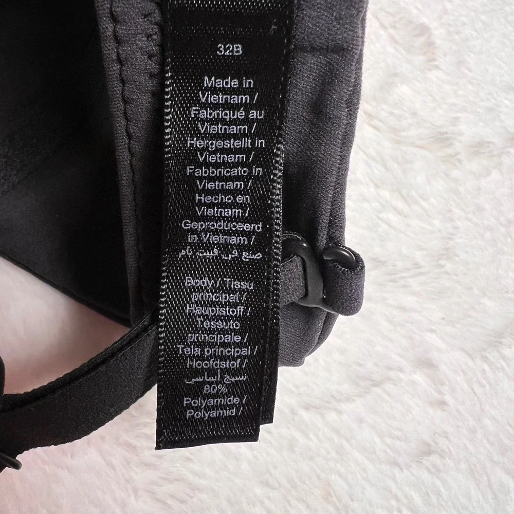 SKIMS Women's 32B Black T-Shirt Bra Underwire Everyday Comfort Adjustable Straps - Picture 8 of 8